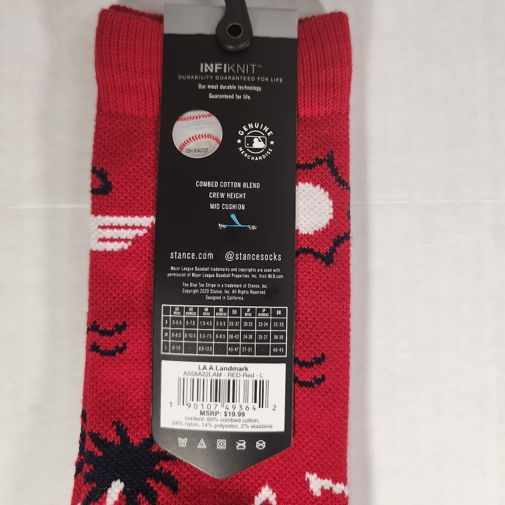 NWT Men's Los Angeles Angel's Landmark Stance Crew Socks - Picture 3 of 7